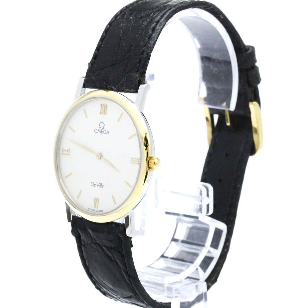 Omega Omega De Ville gold Bracelet en cuir